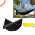 thumbnail image 3 of Hamaca Individual Para Camping Ligera Portatil Nylon Fresca negro 6.49 pulg THE FINIX FX-HIBL, 3 of 5
