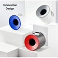 thumbnail image 2 of VONTER Electric Toothbrush Holder,Innovative Design Wall-Mounted Bathroom Toothbrush Storage Set,Turbine Quick- Drying,Simple and Stylish Washroom Sticky Toothbrush Holder(Red+Purple+Blue+gray) 4PACK, 2 of 6