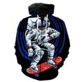 thumbnail image 3 of Sudadera con capucha y cremallera con estampado 3D de dibujos animados retro de astronauta para hombre, camisetas casuales Harajuku, chaquetas con capucha, ropa de calle genial, sudaderas de manga lar, 3 of 5