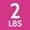 A. 2lbs - Pink, variant on Yes4All Dumbbell Hand Weight Adjustable Strap (3lbs)