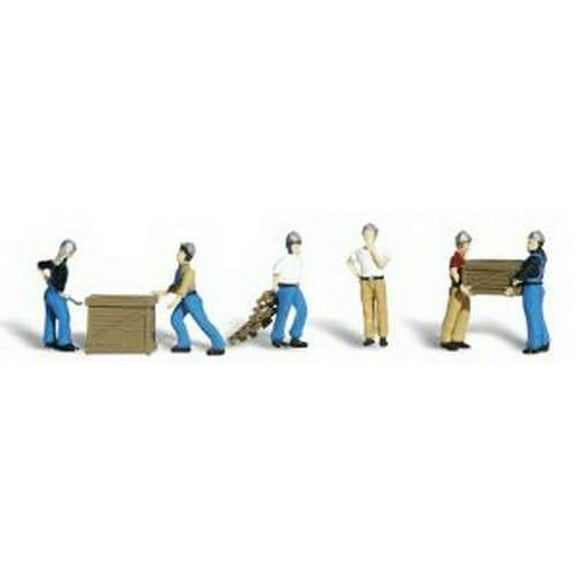 Woodland Scenics A2729 O Scenic Accents Dock Worker Figures (Pack of 6)