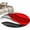 Red Black Gray, variant on Round Rugs 4Ft, Red Grey Ombre Round Area Rug Washable Indoor Throw Carpet, Geometric Abstract Art Moire Modern Soft Non Slip Circle Rug for Kitchen Nursery Room Home Decor Aesthetic