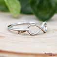 thumbnail image 3 of LD DESIGNS -Sterling Silver Infinity Ring â€“ Minimalist Silver Ring with Fine Detailed Design, Infinity Wedding Band, Promise Ring Silver, Anniversary Gift, 3 of 10