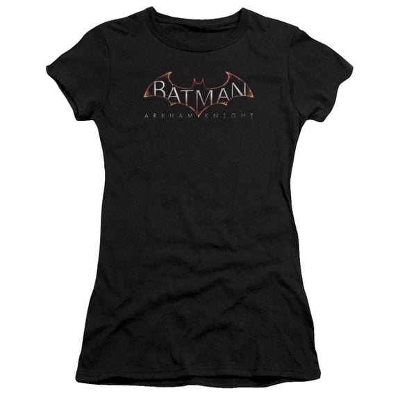 Batman Arkham Knight Logo S/S Junior Women's T-Shirt Sheer Black