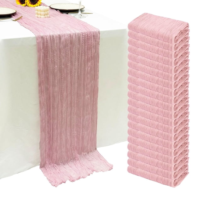 Camino de Mesa Seveups Paquete de 20, 55x300 cm, Poliéster Rosa