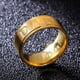 thumbnail image 1 of XWSHYW Anillos Moda Letra Hombre Titanio Acero Joyas 1 Pieza, 1 of 6