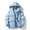 Light Blue, variant on Women's Hooded Zip-Up Parka with Double Pockets - Casual Long Sleeve Solid Color Blouse Jacket for Fall Travel, Weekend Errands, and Outdoor Strolls