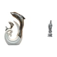 thumbnail image 1 of Estatua de Guan Yin, delfín de cerámica, arte abstracto moderno, adorno de piedra, colección Feng Shui, escultura de Buda femenina china, figura de Ku, 1 of 8