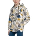 thumbnail image 2 of Fotbe Hawaiian Style Pattern Youth Pullover Hooded Sweatshirt, Boys Hoodie, Kangaroo Pocket Hoodie for Kids Girls -Medium, 2 of 6