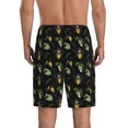 thumbnail image 3 of Gaeub Bee Floral Printed Men's Short Pajama Pants, Lightweight Lounge & Sleep Bottoms Keep You Cool - Large, 3 of 9