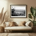 thumbnail image 3 of Hanalei, Kaua'i - Hanalei Hawaii Photography Black and White Landscape Nature Mountain Rural Scenic Farm Black Framed Wall Art Print 5 x 7 inches, 3 of 4