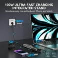 thumbnail image 5 of COSANO 100W MacBook Pro Docking Station - Aluminum Mac mini Stand & USB-C Hub with 4K HDMI - Universal Dock for Apple Devices with 100W Built-in Power + Double-Ended USB-C Cable + AC Power Cable, 5 of 8