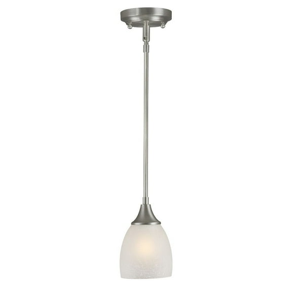 Forte Lighting 2378-01 1 Light 5" Wide Mini Pendant - Nickel