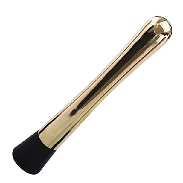 Kearding Cóctel Muddler Acero inoxidable Cóctel Muddler Trituradora de hielo Mezcla de vino Stick Barras Catering Herramienta para el hogar Dorado