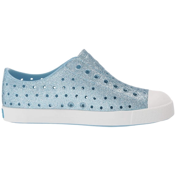 Native Kids Shoes Jefferson Bling Glitter (Little Kid) Light Sky Bling/Shell White