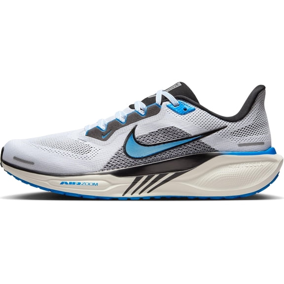 Nike Mens Pegasus 41 Road Running Shoes White Blue 13 Medium