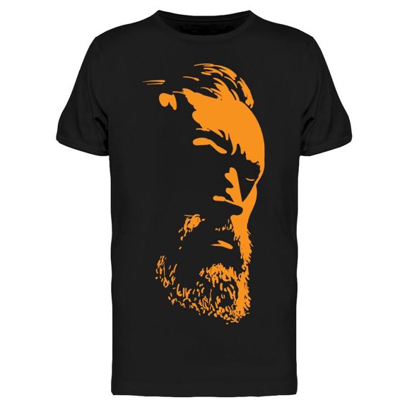 Man Portrait Orange Tee Men's -Image by Shutterstock