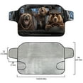 thumbnail image 5 of FOR U DESIGNS Bear Print Car Windshield Snow Cover All-Weather Car Windshield Cover for Ice and Snow Auto Waterproof Frost Removal Wiper Protector for Truck SUV, 5 of 6