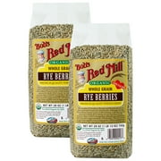(2 pack) (2 Pack) Bobs Red Mill Organic Rye Berries, 28 oz