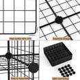thumbnail image 6 of UWR-Nite Cube Storage Organizer, 16 Cubes Wire Storage Cabinet, DIY Modular Bookcase Stackable Shoe Rack Shelf Metal Cubes Organizer, Wardrobe Closet for Livingroom, Bedroom, Office, 6 of 8