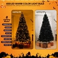 thumbnail image 6 of imerelez 7 FT Pre-lit Artificial Christmas Tree, Hinged Xmas Pine Tree with 1250 Branch Tips, 400 Lights and Remote Control for Holiday Party Office Home, Black, 6 of 7