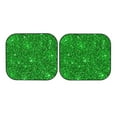 thumbnail image 7 of Disketp 2 Piece Green Glitter Pattern Windshield Sunshades,Folding Windshield Sun Shade For Car Suv Trucks Sedan,Blocks Uv Rays Sun Visor Protector-Small, 7 of 7