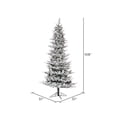 thumbnail image 2 of Vickerman 108" Plastic Kiana Artificial Christmas Tree in Flocked White, 2 of 2