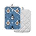 thumbnail image 2 of 2 Pack Pot Holders for Kitchen Heat Resistant Hot Pads Sets for Cooking Baking Snowflakes and Smiling Snowmen, 2 of 7