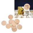 thumbnail image 4 of Round Wood Cutouts, Safe Non- Round Wood Chip Natural Beech Wide Application Durable Sturdy  For DIY Making For Gift Decorations, 4 of 8