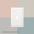 thumbnail image 2 of Franklin Brass Classic Architecture (1-Pack) Decorative Light Switch Cover Wall Plates Pure White 4-Gang Wall Plate Quad Toggle Plate Guards Electrical Outlet Guard W35251-PW-C, 2 of 7