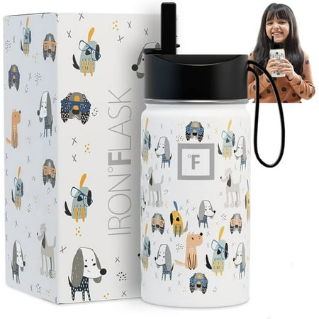 

Iron Flask Kids Water Bottle - 14 oz - Puppy Land