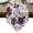 Purple, variant on Blue Florals Table Runner Linen Burlap Table Runner 72 Inches Long Farmhouse Botanical Peonies Vintage Brown Leaves Dresser Scarves for Kitchen Island Coffee Dining Room Party Holiday Decor 16"x72"
