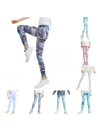 GYRATEDREAM 4-10T Flare Leggings for Girls Yoga Pants Bootcut with Pockets Crossover  Flare Yoga Pants Bell Bottoms Athletic Pants 