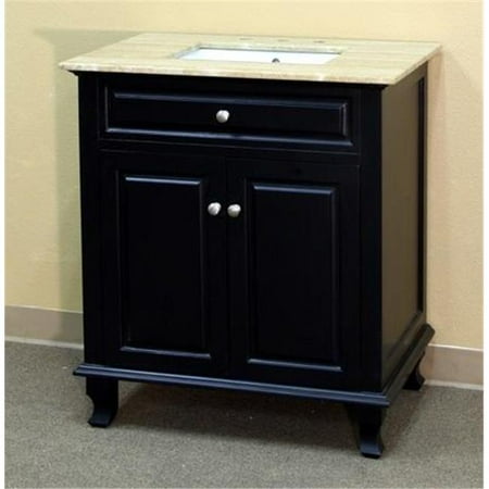 Bellaterra Series - Bellaterra Home 603215-32B-TR 32 in. Single Sink Vanity Wood Ebony