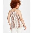 thumbnail image 3 of Bar III Trendy Plus Size Animal Print Tank Top Snake Python 3X, 3 of 6