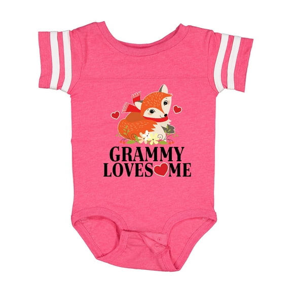 Inktastic Grammy Loves Me Woodland Fox Girls Baby Bodysuit