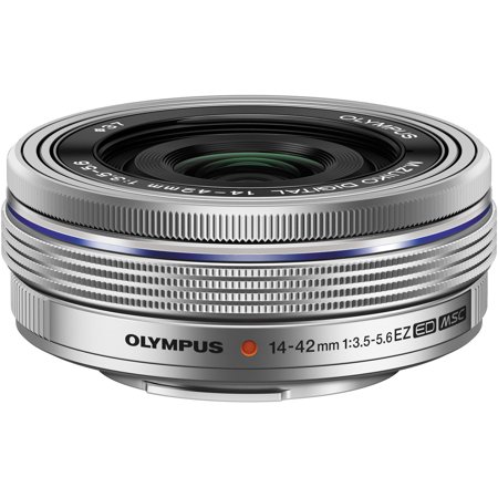 UPC: 0050332186811 | Olympus M.Zuiko Digital ED 14-42mm f/3.5-5.6 EZ Lens – Silver