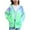 Green#03, variant on AHTJRT Girl's Jacket Gradient Color Long Sleeve Outerwear with Pockets Full Zip Hooded Coats Fall Winter Thermal Windproof Coats Orange 10-11 Years