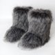 thumbnail image 3 of Botas de invierno para mujer, botas de piel sintética de zorro esponjosas para invierno, botas de nieve cálidas de felpa para mujer, calzado de lujo, botas de piel peludas para niñas, moda, 3 of 5