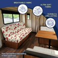 thumbnail image 5 of CHAQLIN Red Mushroom Print RV Dinette Cushion Covers Machine Washable Fit for Travel Camper, Furniture Protector Fit for Futon Sofa, 5 of 7