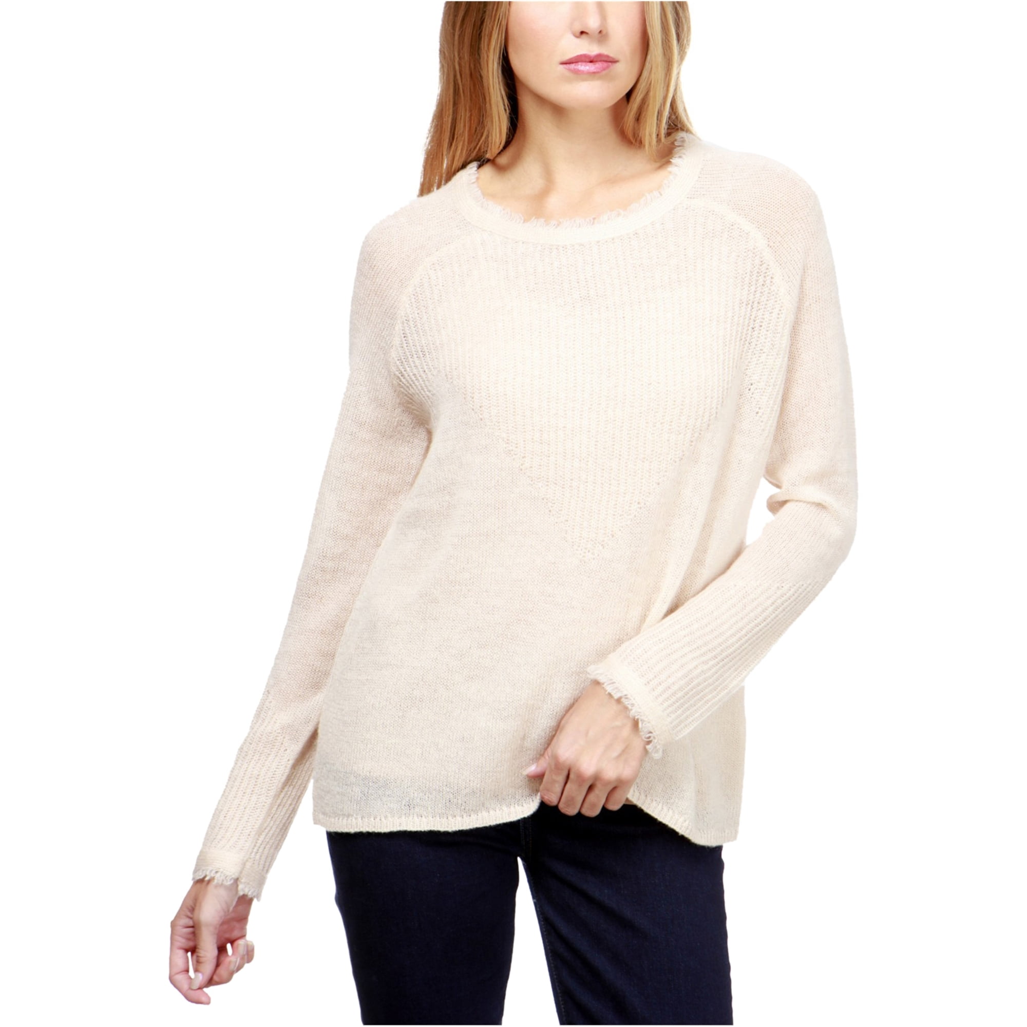 Lucky Brand - Lucky Brand Womens Frayed Pullover Sweater - Walmart.com ...