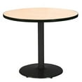 thumbnail image 3 of KFI Studios Mode 2.5' x Round' Dining Table, Walnut, Silver Base, 3 of 3