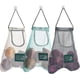 thumbnail image 1 of 3pcs Reusable Mesh Bag, Portable Produce Bags, Washable Hanging Storage Bags, Organizer Shopping Handbag For Fruit, Garlics, Onions, Potatoes, 1 of 4