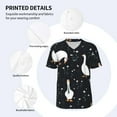 thumbnail image 3 of Lsque Fashionable Goose Pattern Mens Polo Golf Shirts Funny Graphics Shorts Sleeve Button Shirts Baseball T-shirt-3X-Large, 3 of 7