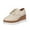 Beige, variant on Fesfesfes White Wedges Tassel Thick Sole Muffin Women Round Toe Up Sloping Heel British Style Synthetic Shoes 7(39)