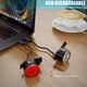 thumbnail image 4 of Luz trasera de bicicleta Carga USB Lámpara trasera de advertencia a prueba de agua (Luz roja), 4 of 4