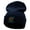 Navy, variant on Neon Target Embroidered 12 Inch Long Knitted Beanie - Dk Grey OSFM
