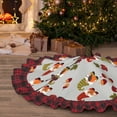 thumbnail image 5 of Sigee Cute Autumn Gnomes for Christmas Decoration Tree Skirt Christmas Plaid Tree Skirt,Christmas home decor Holiday Tree Skirt Fits TChristmas Tree-30", 5 of 6
