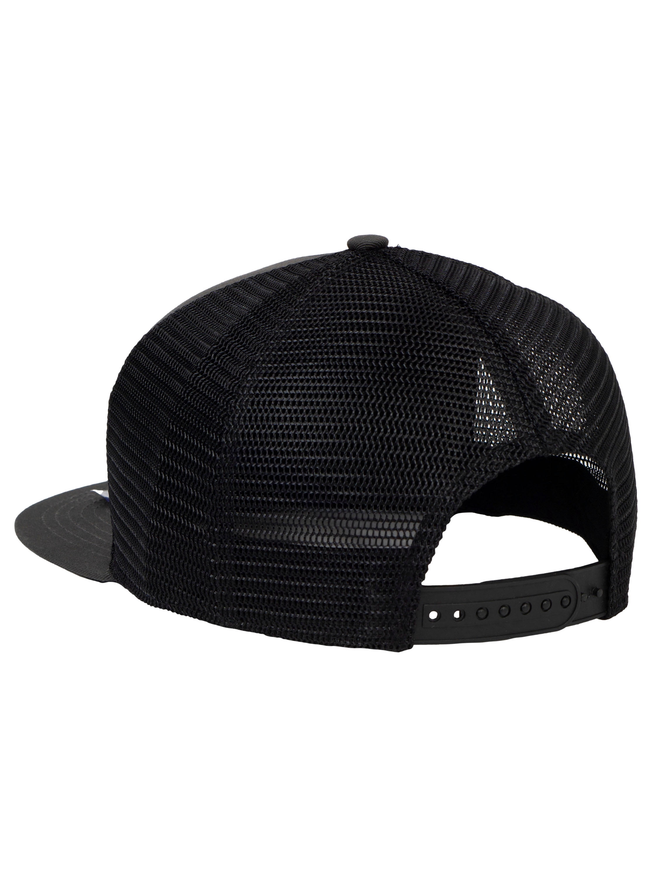 7 Panel Hats For Men - Flat Bill Snapback Trucker Hat, Black  display picture 2