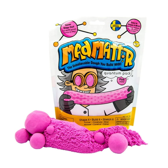Mad Mattr Super Soft Sensory Modeling Dough 10oz. (Pink), Arts and Crafts for Kids